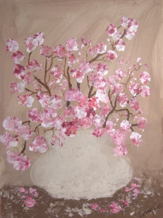 Sakura Acrylic Flower Painting