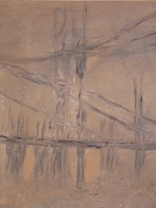 The Bridge Acrylic Painting is a captivating piece that captures the essence of connection and tranquility. With a rich palette of blues and greens, it portrays a serene landscape featuring a gracefully arched bridge spanning a gently flowing stream. The bridge itself, painted with intricate details, serves as both a focal point and a symbol of unity between the two banks of the waterway. The artist's use of light is particularly striking, as warm hues dance across the surface of the water, reflecting the surrounding foliage and creating a sense of harmony. Vivid brush strokes convey the movement of the water, while delicate touches of color breathe life into the lush greenery that flanks the stream. This painting invites viewers to step into a moment of peace and reflection, evoking a sense of wanderlust and the joy of exploration. It reminds us of the beauty found in nature and the connections we share—not only with the environment but also with one another. Perfect for any setting, The Bridge Acrylic Painting can inspire meaningful conversations about the importance of connection, both in nature and in our lives. Display it in your home or office as a beautiful reminder to appreciate the simple yet profound beauty of the world around us.